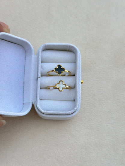 Black Clover Gold Bead Ring