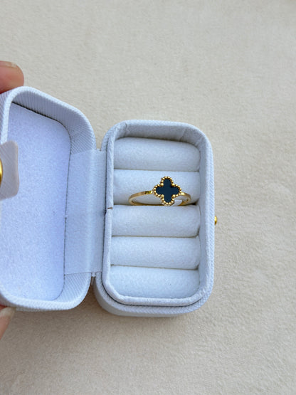 Black Clover Gold Bead Ring