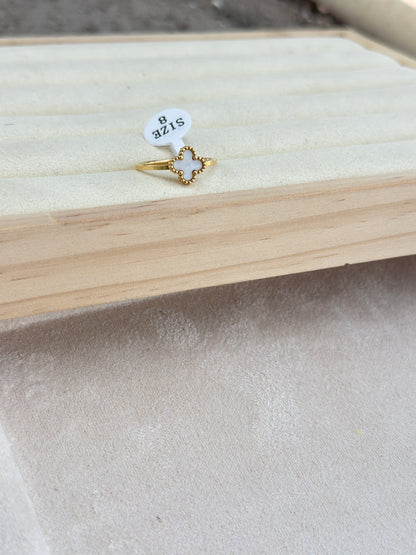 Black Clover Gold Bead Ring