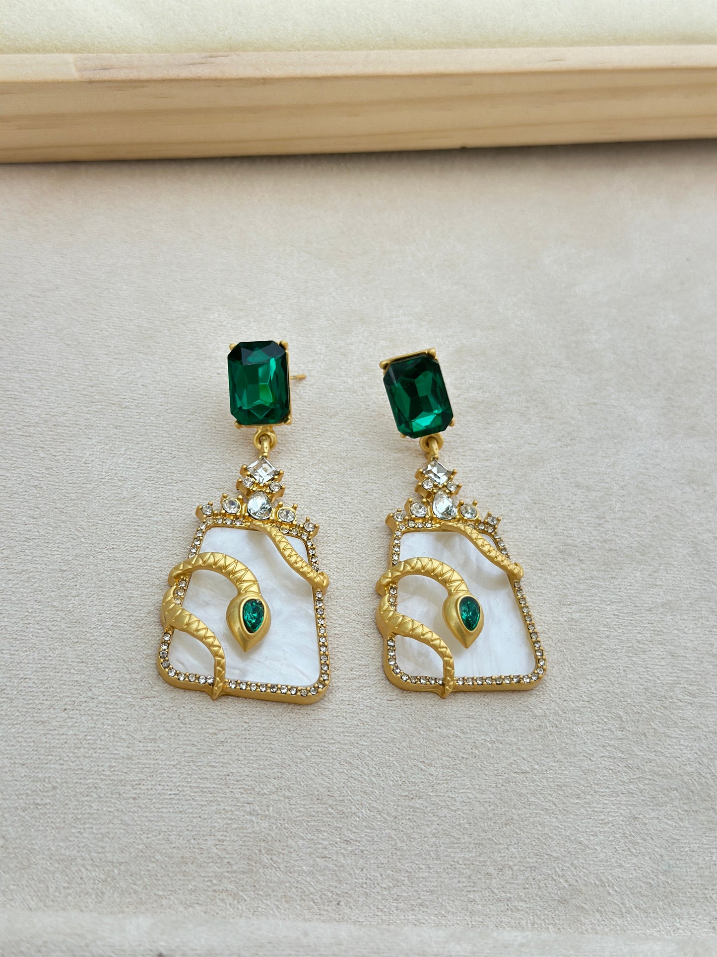 Emerald Drop Earrings