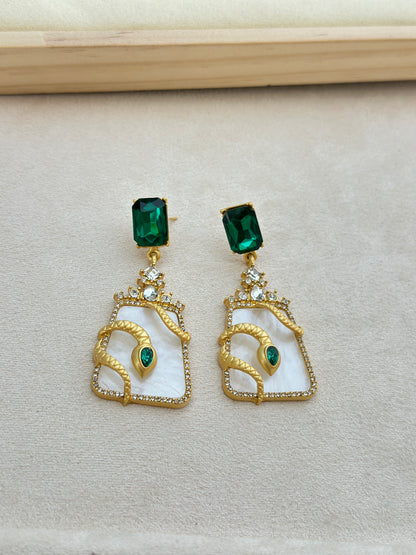 Emerald Drop Earrings
