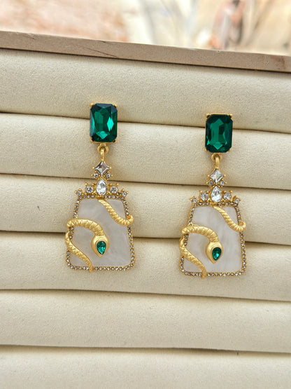 Emerald Drop Earrings