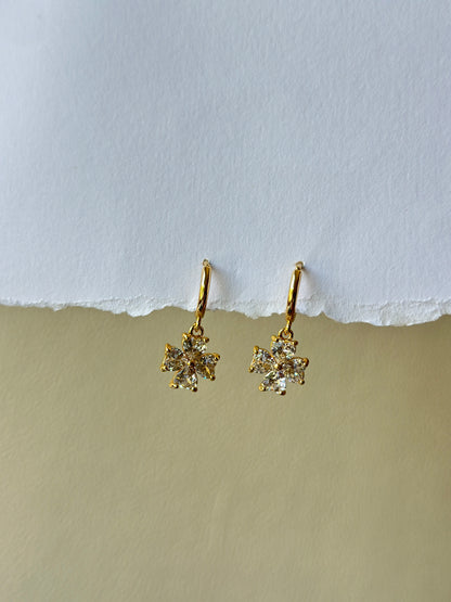 Floral Gold Earrings