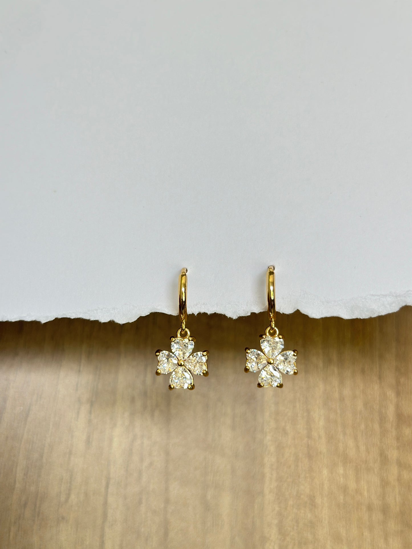 Floral Gold Earrings