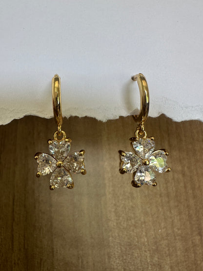 Floral Gold Earrings