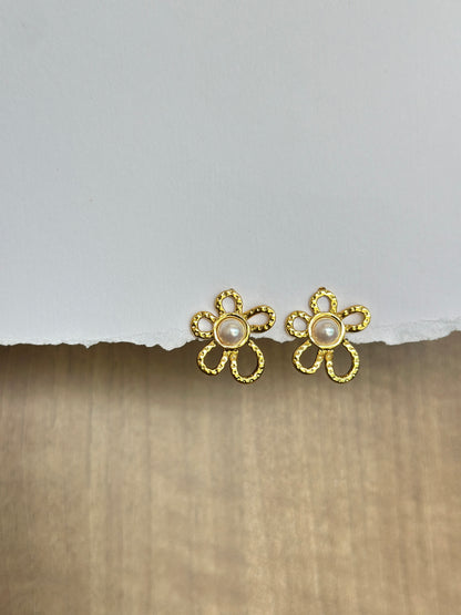 Golden Daisy Earrings