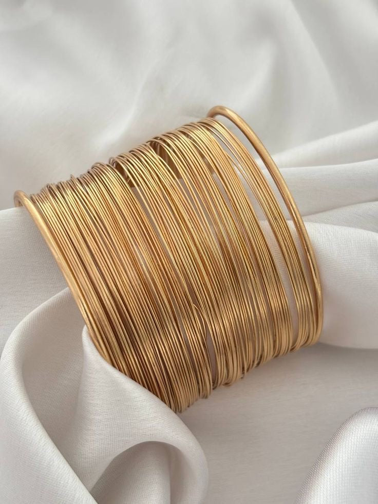 Multi-Layer Wire Cuff Bracelet