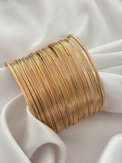 Multi-Layer Wire Cuff Bracelet