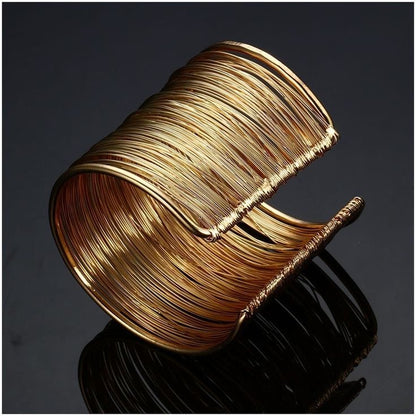 Multi-Layer Wire Cuff Bracelet