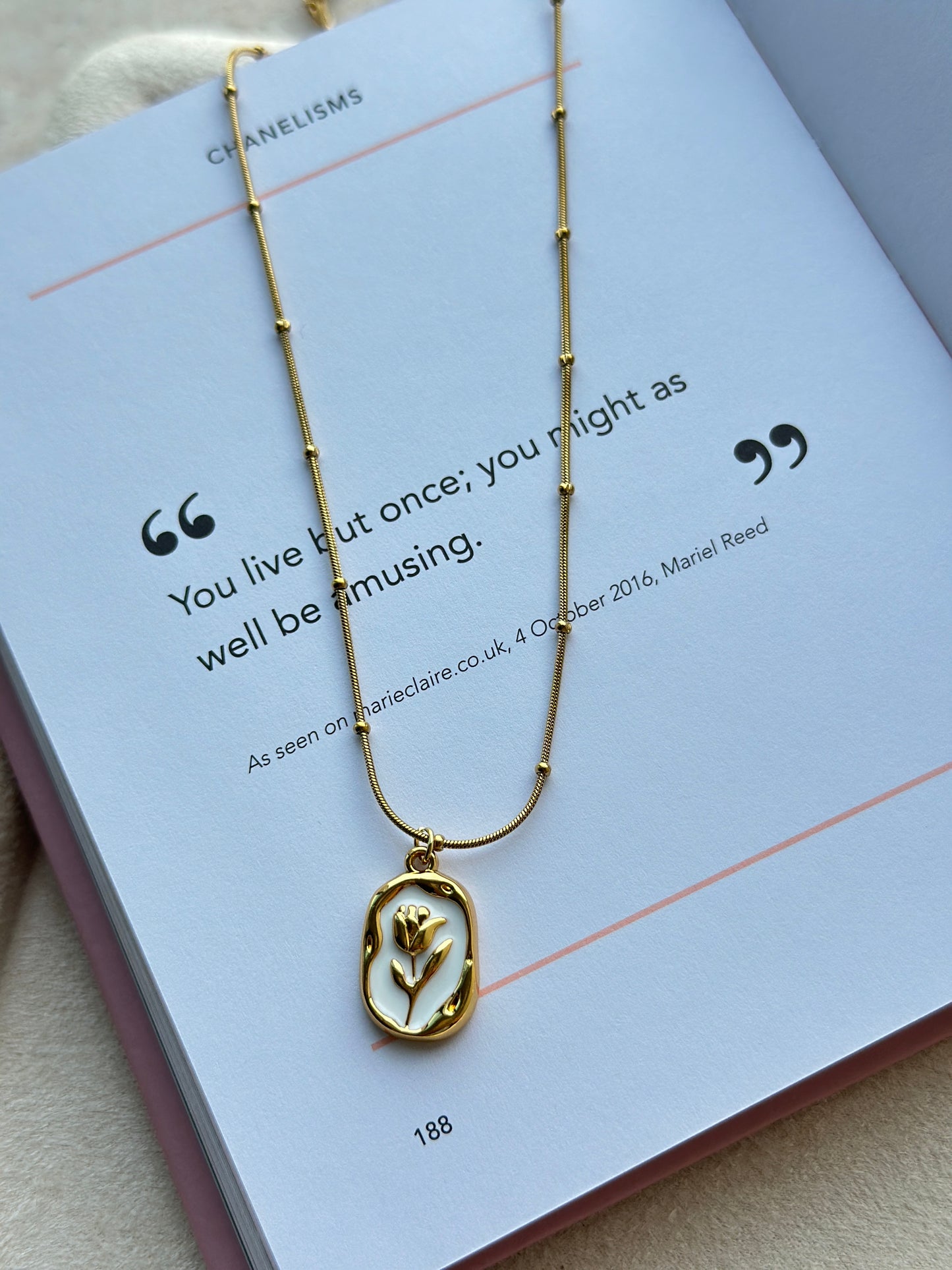 Tulip Flower Necklace