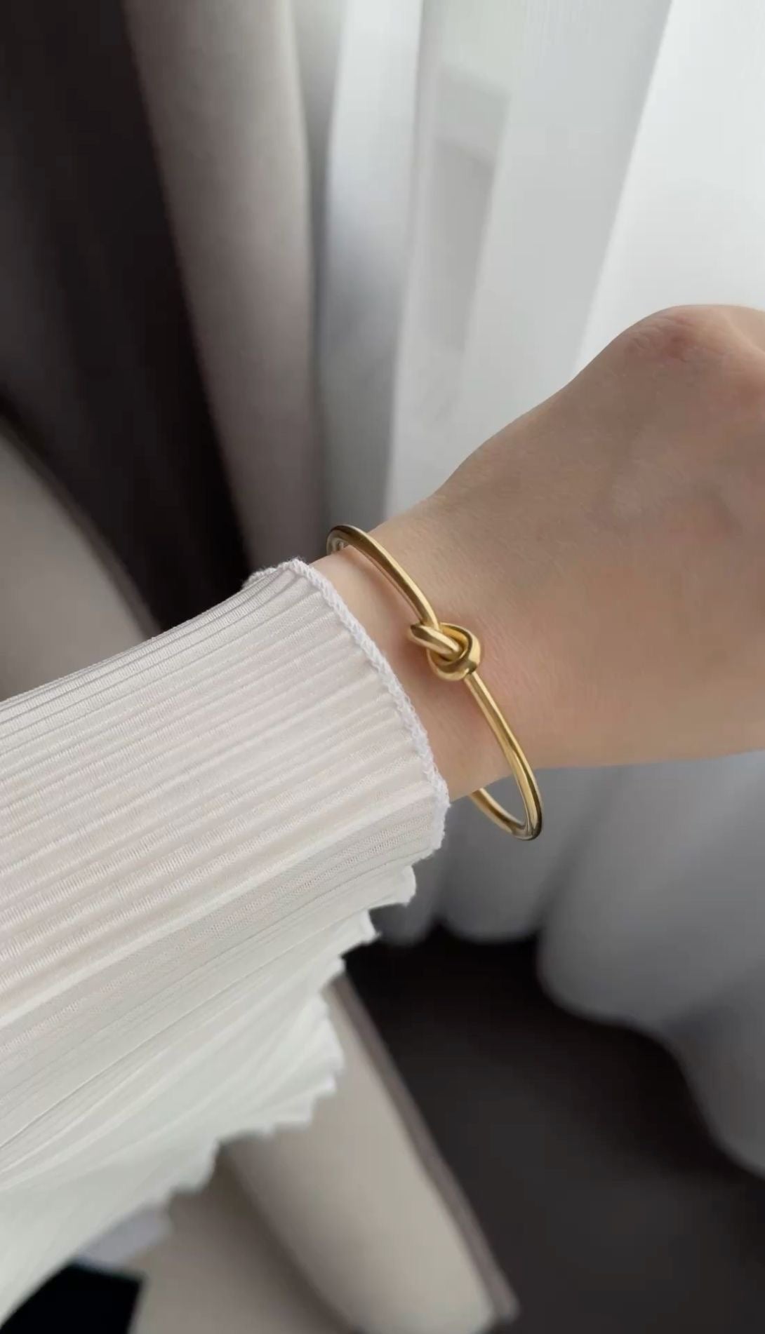 Knot Bangle Bracelet