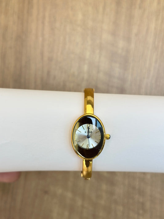 Zido Oval Gold Bangle Watch