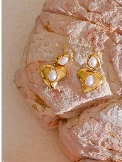Heart Charm Earrings
