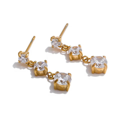 Ziva Solitaire Earrings