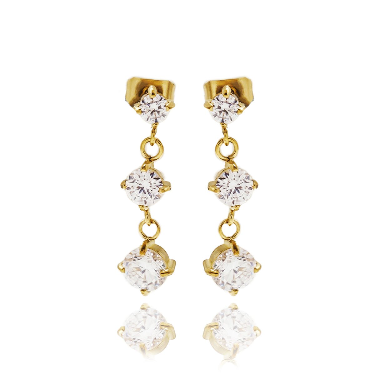 Ziva Solitaire Earrings