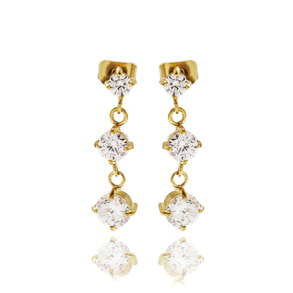 Ziva Solitaire Earrings