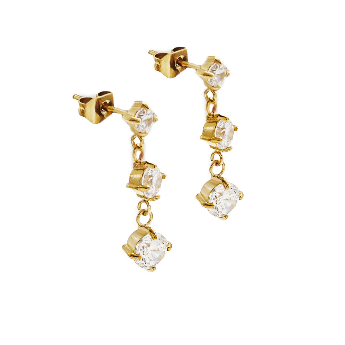 Ziva Solitaire Earrings