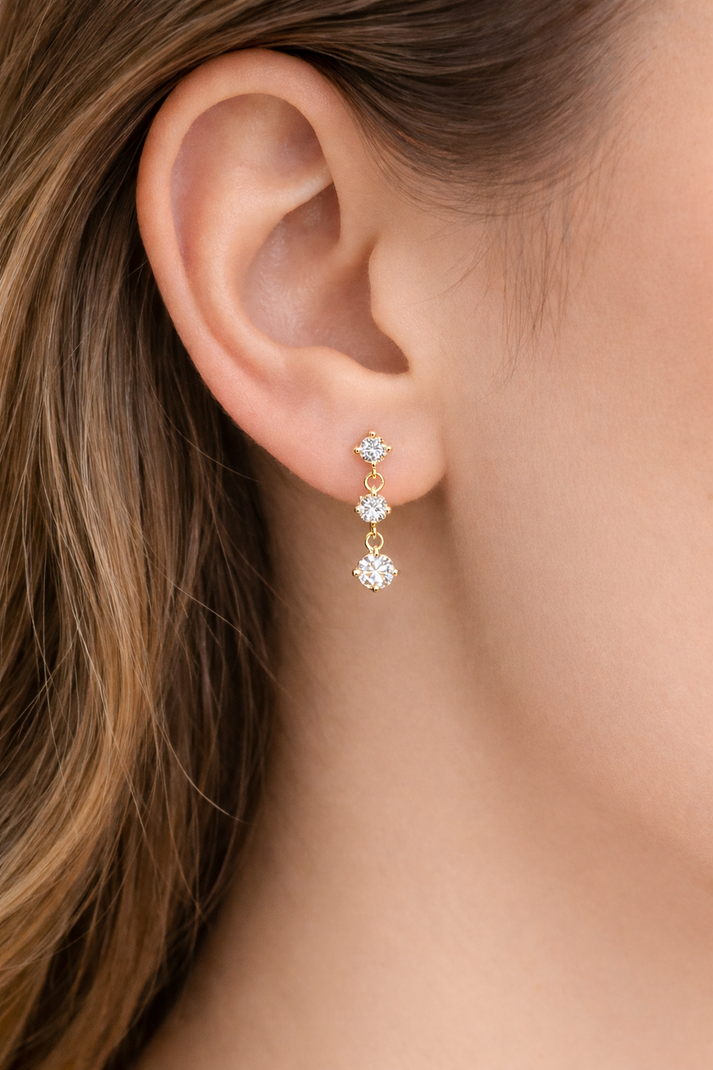 Ziva Solitaire Earrings
