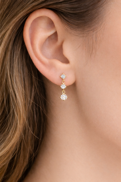 Ziva Solitaire Earrings