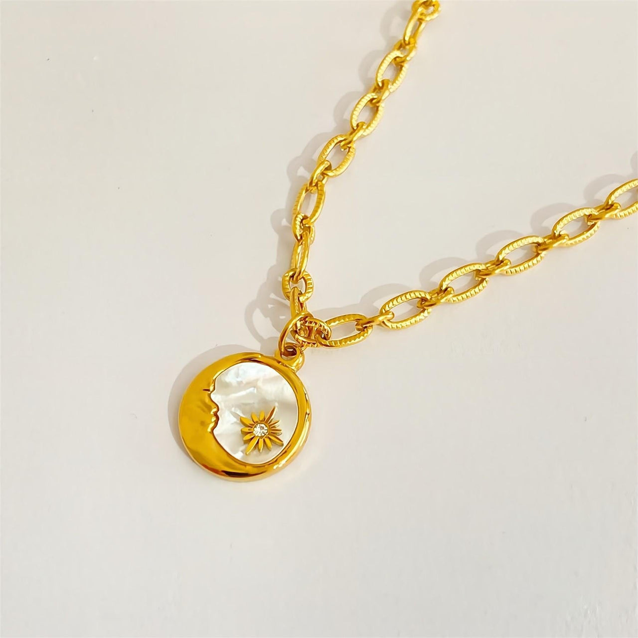 Moon and Star Pendant