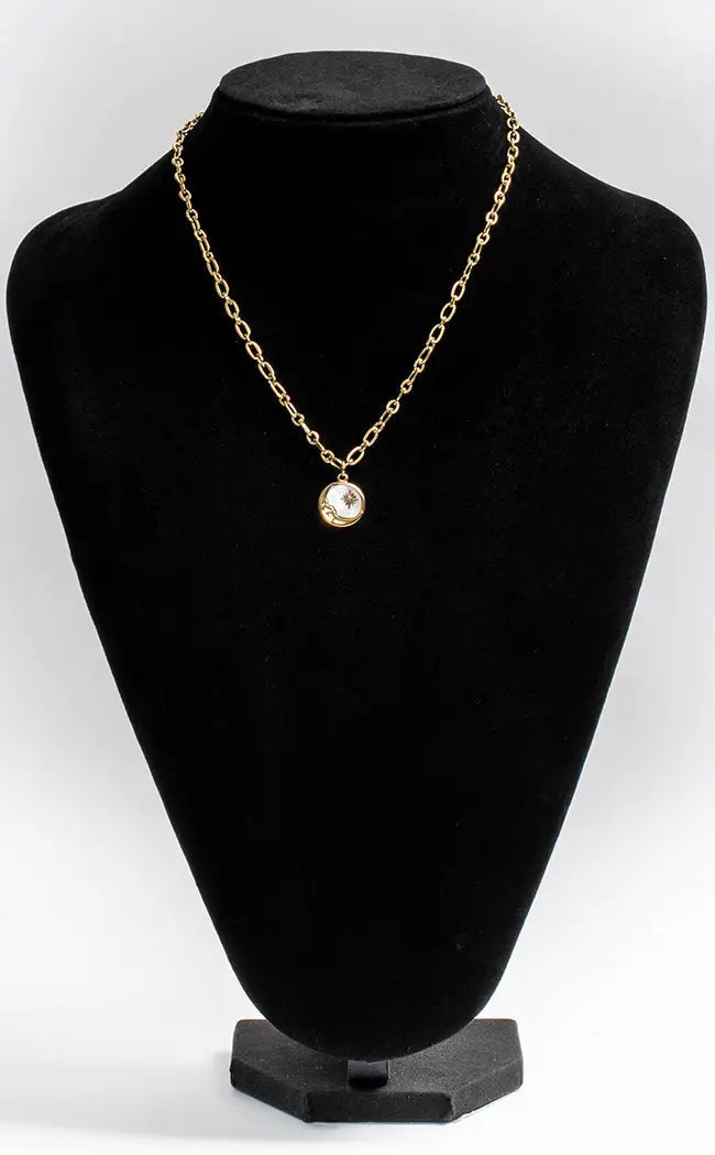 Moon and Star Pendant