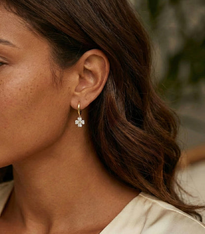 Floral Gold Earrings