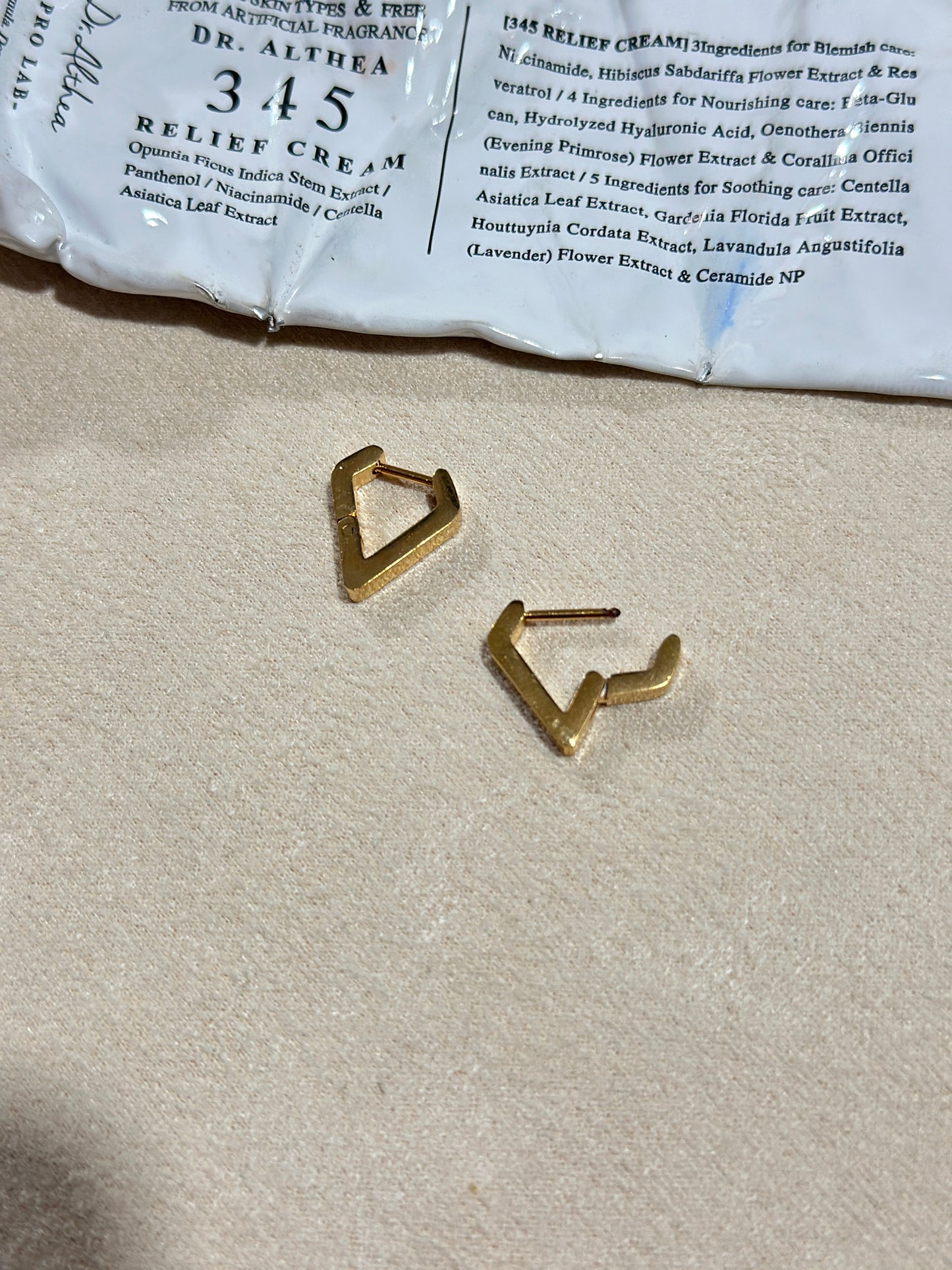 Trapezoid Hoop Earrings