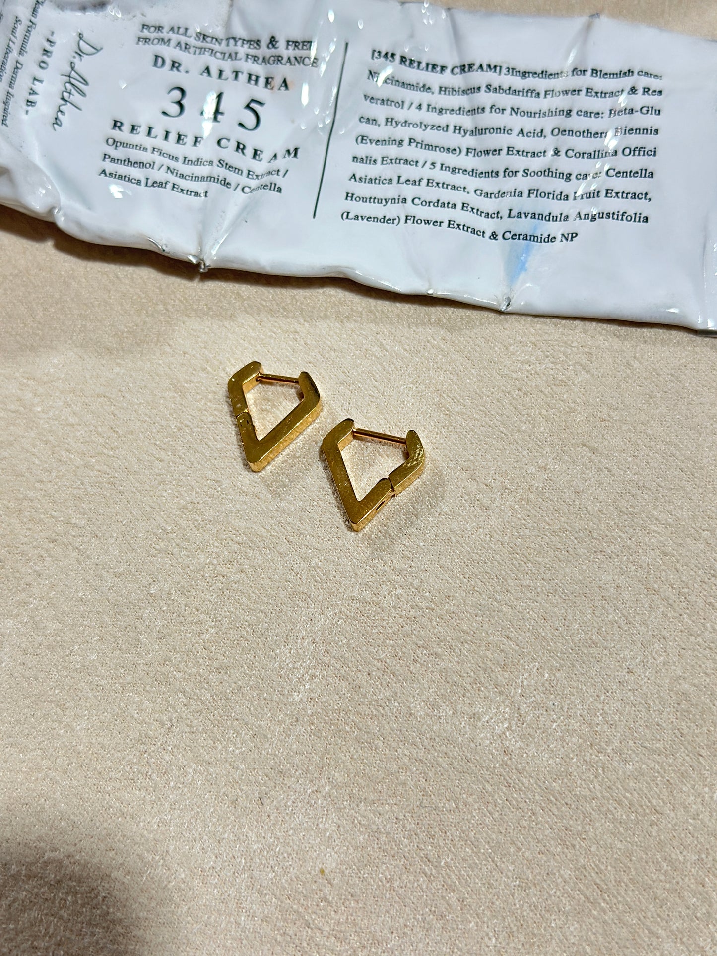 Trapezoid Hoop Earrings