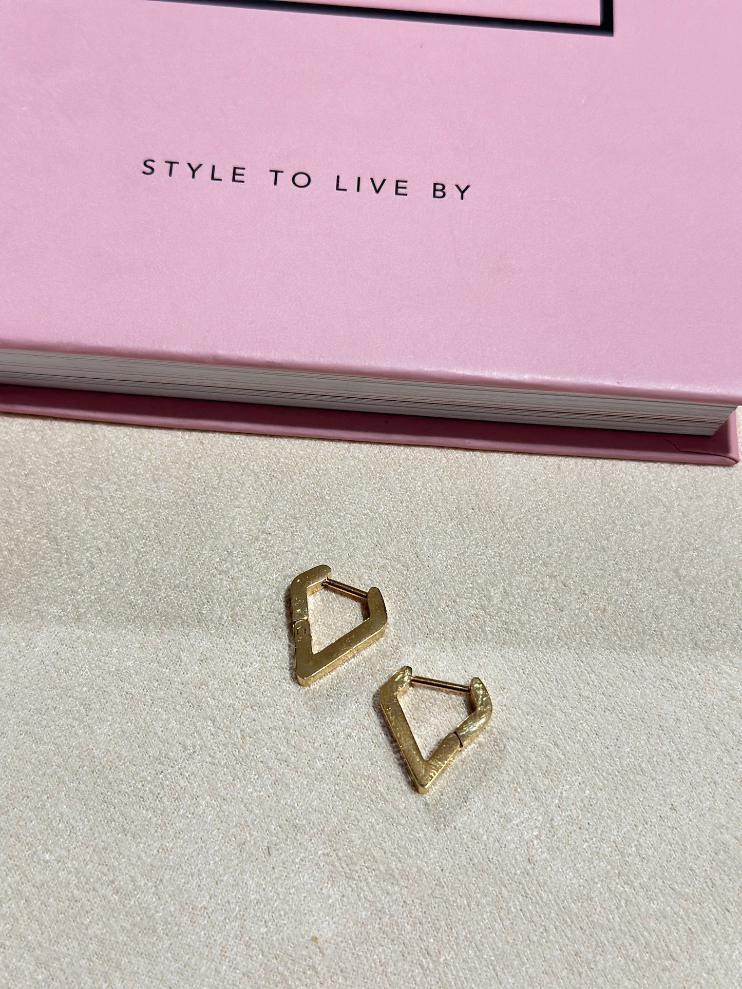Trapezoid Hoop Earrings