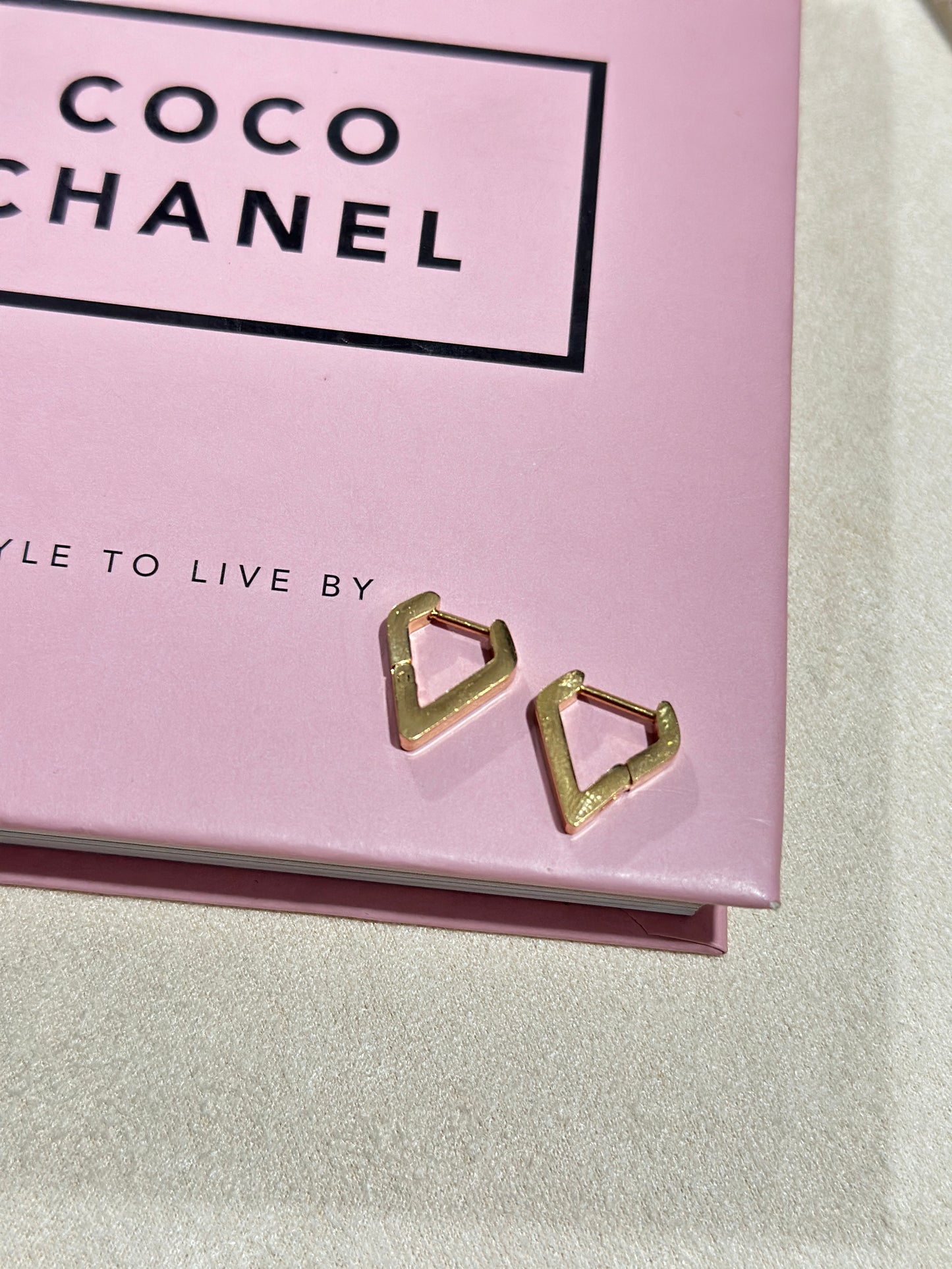 Trapezoid Hoop Earrings