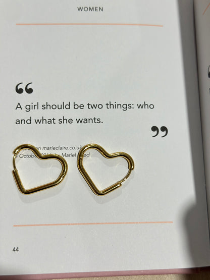 Heart Hoop Earrings