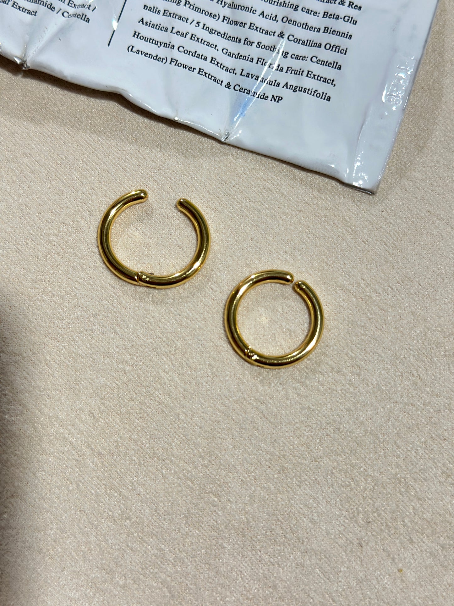 Chunky Gold Huggie Hoop Ear Cuff