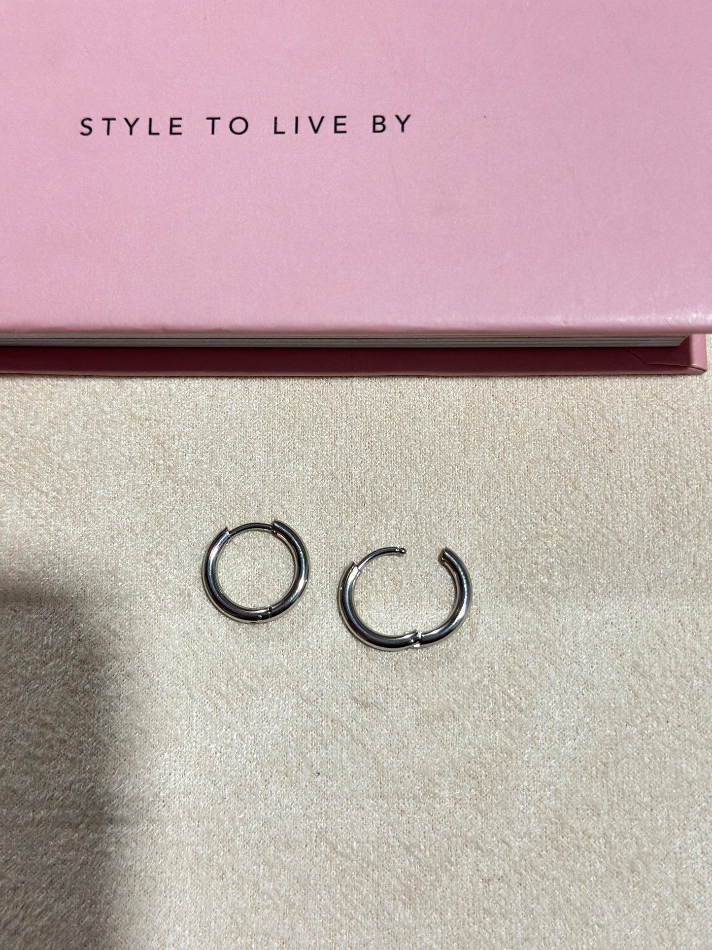 Chunky Silver Hoop Earrings