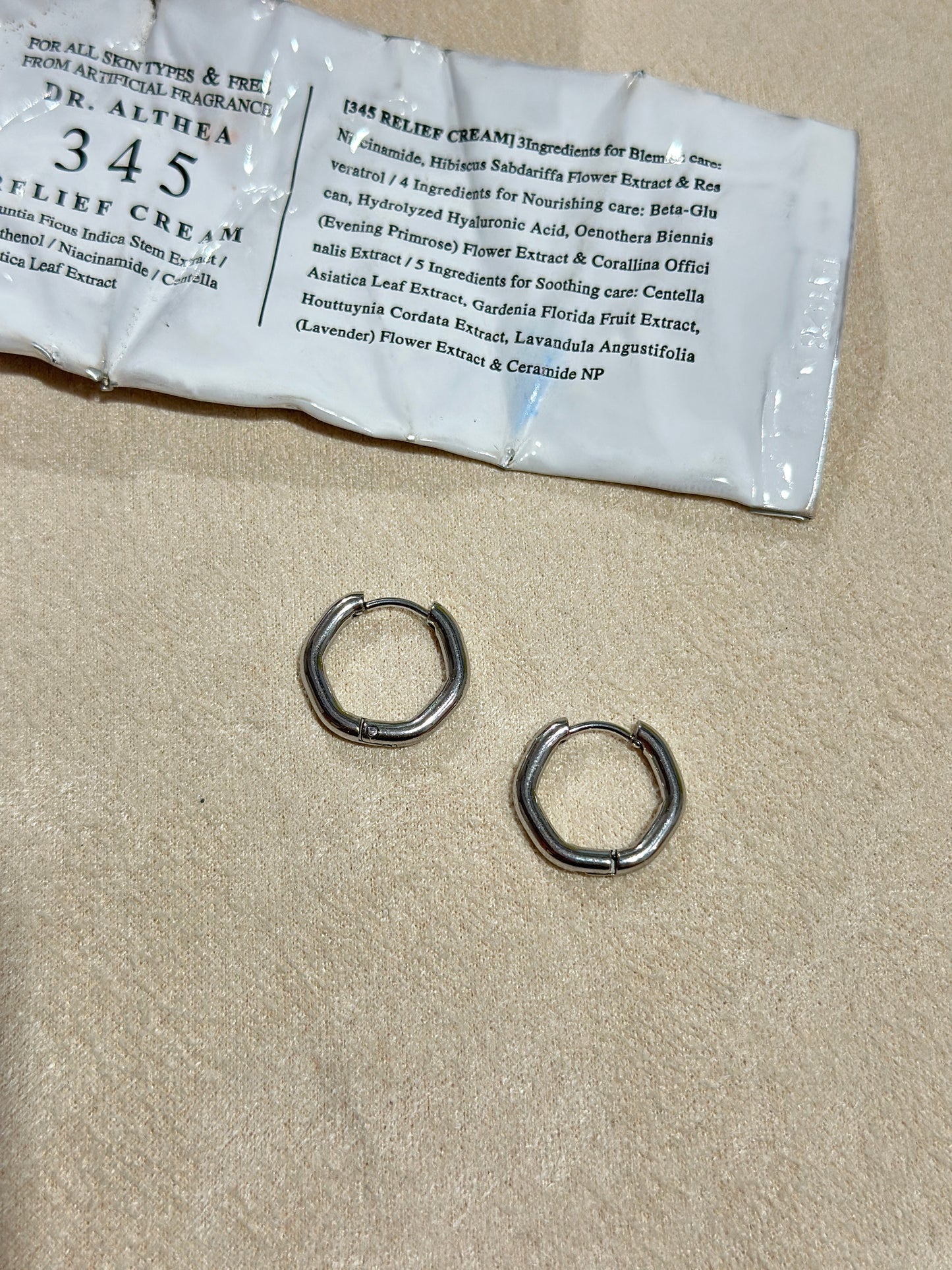 Faceted Hoop Earrings