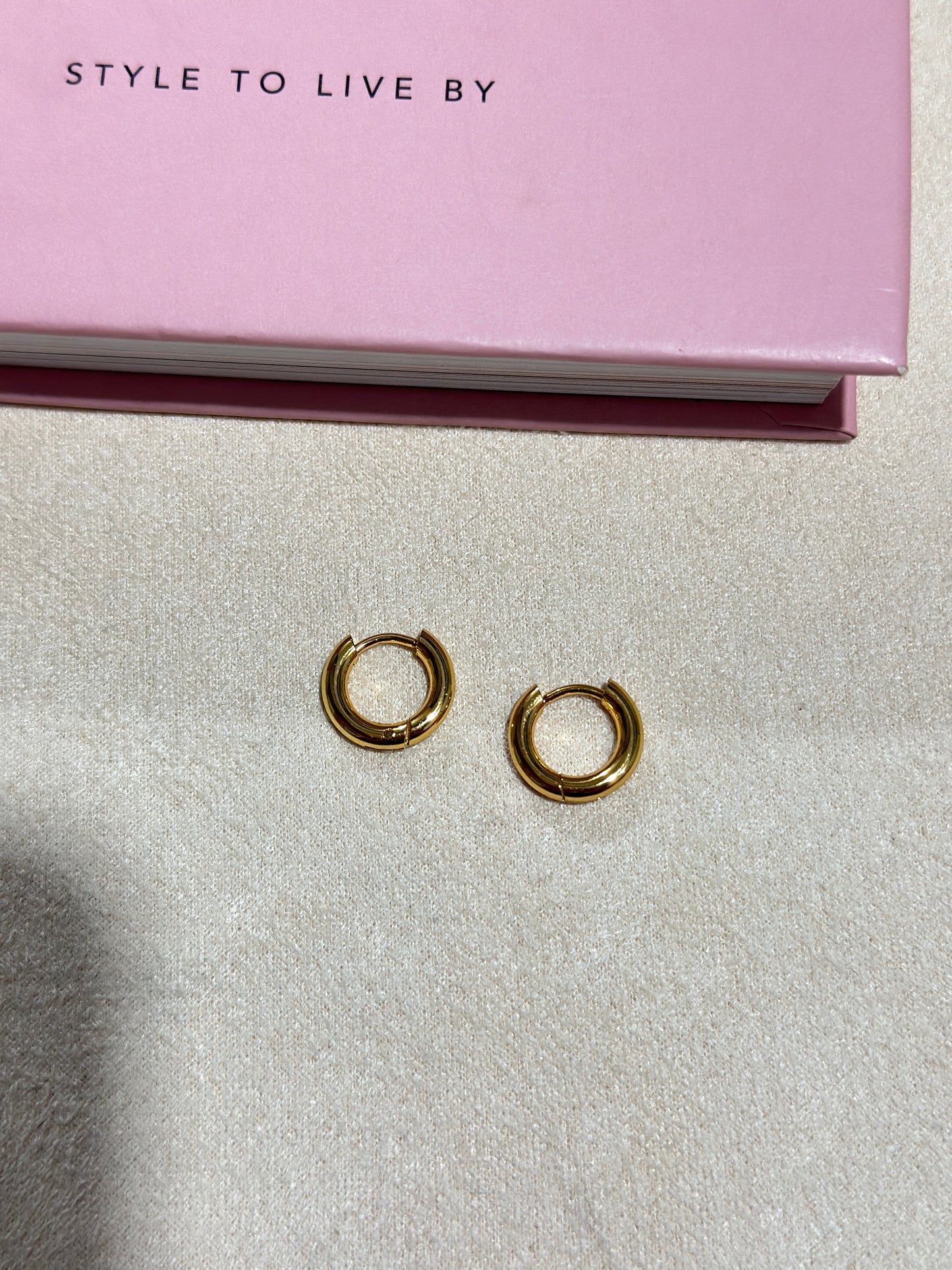 Chunky Gold Hoop Earrings