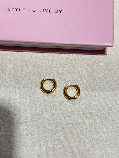 Chunky Gold Hoop Earrings