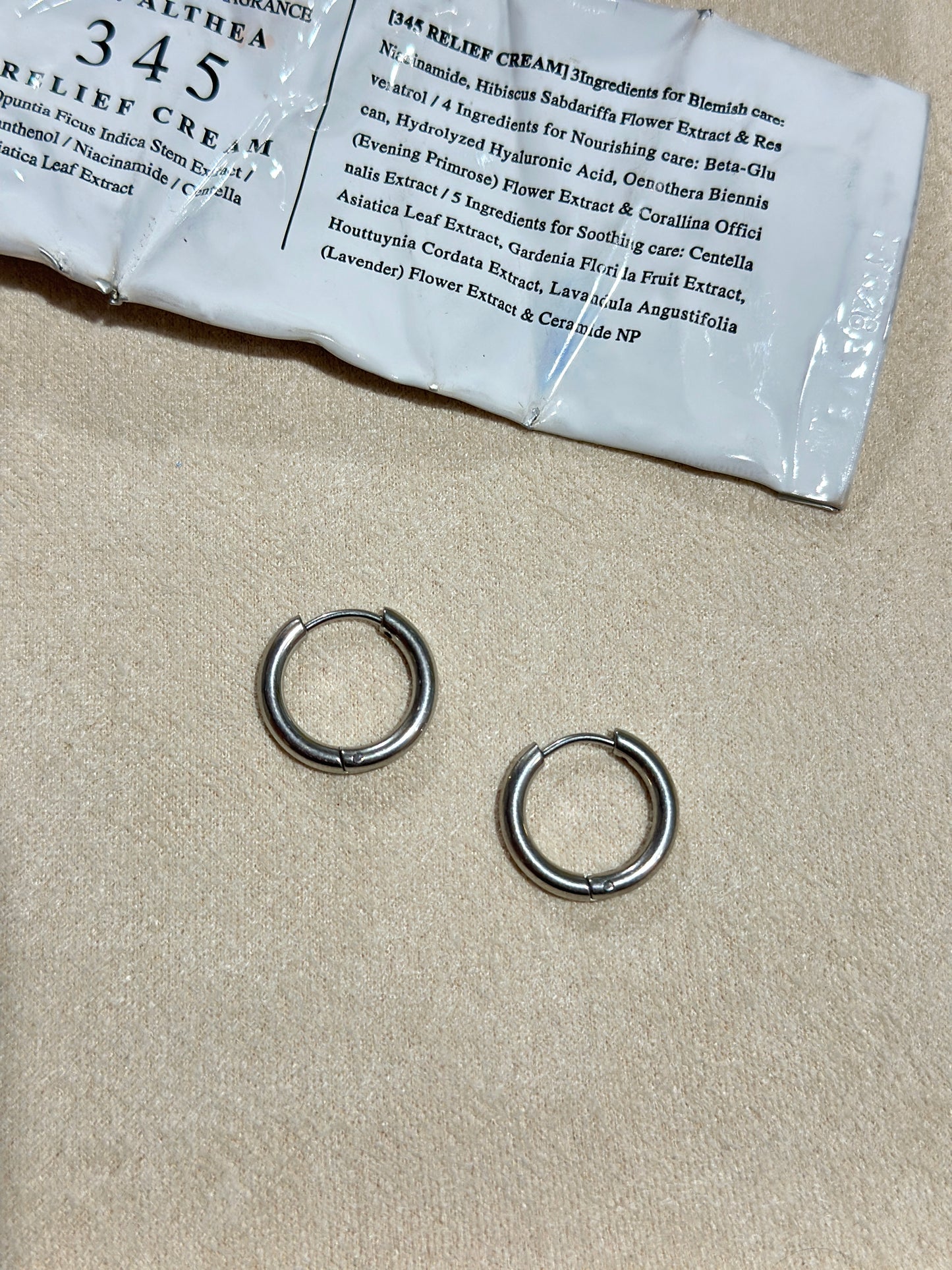 Chunky Silver Hoop Earrings