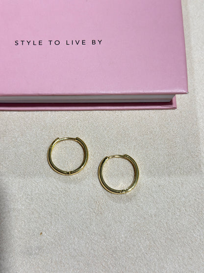 Petite Gold Huggie Earrings