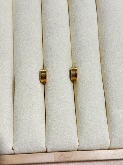 Ribbed Coil Hoop Earrings