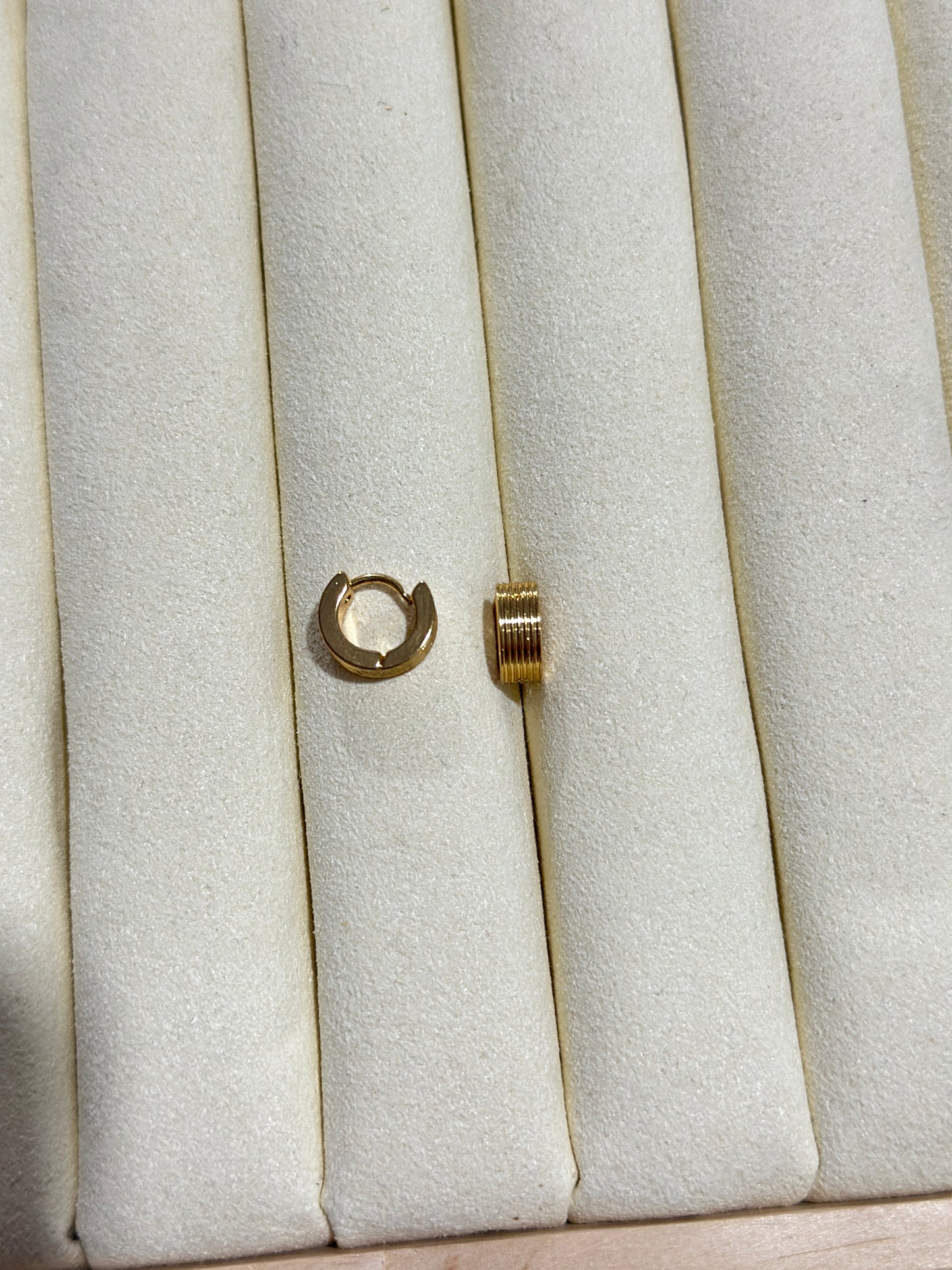 Ribbed Coil Hoop Earrings