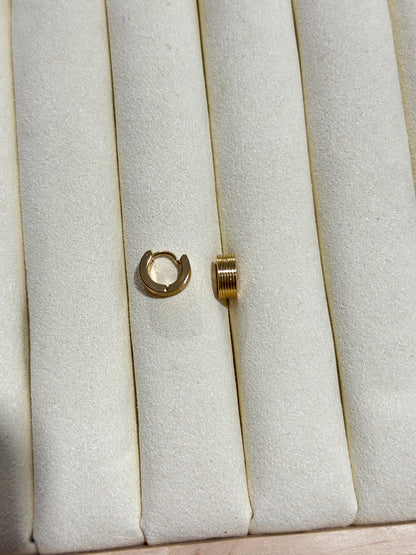 Ribbed Coil Hoop Earrings