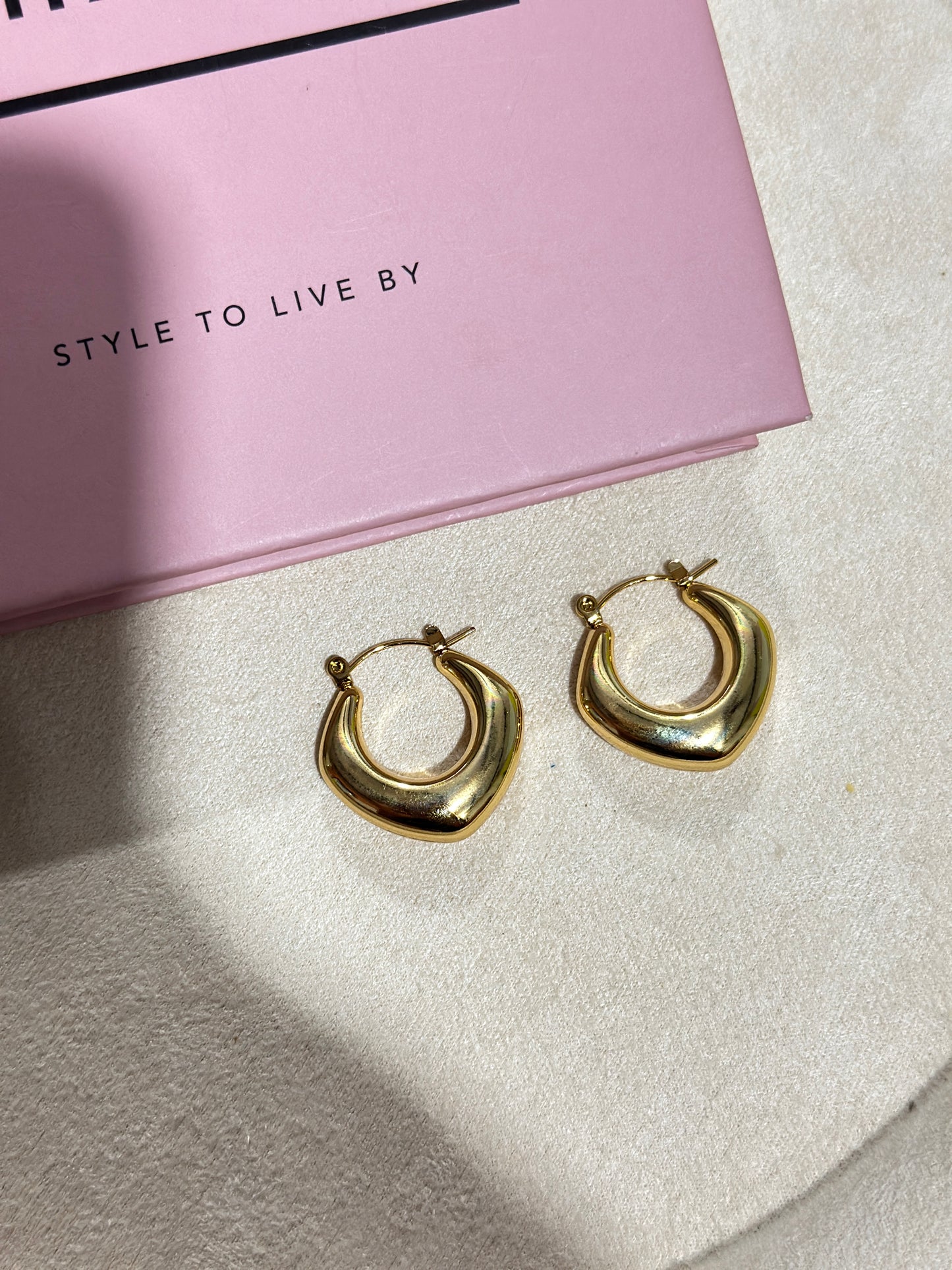 Sculptural Wave Hoop Earrings