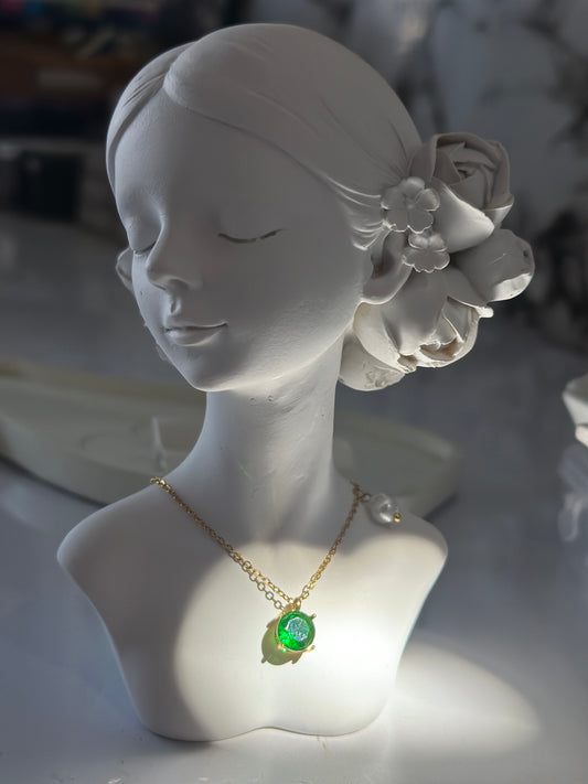Emerald Pearl Necklace