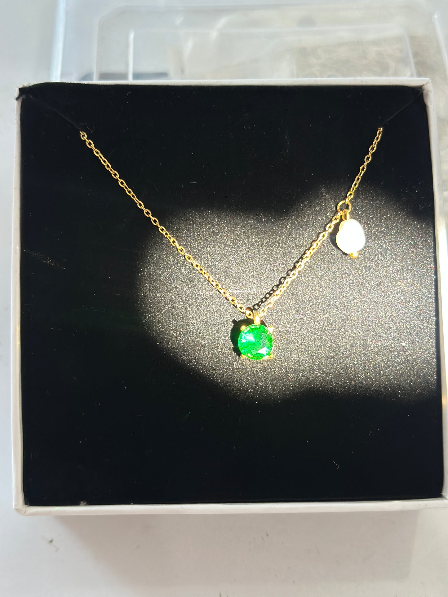Emerald Pearl Necklace
