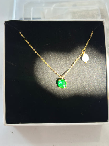 Emerald Pearl Necklace