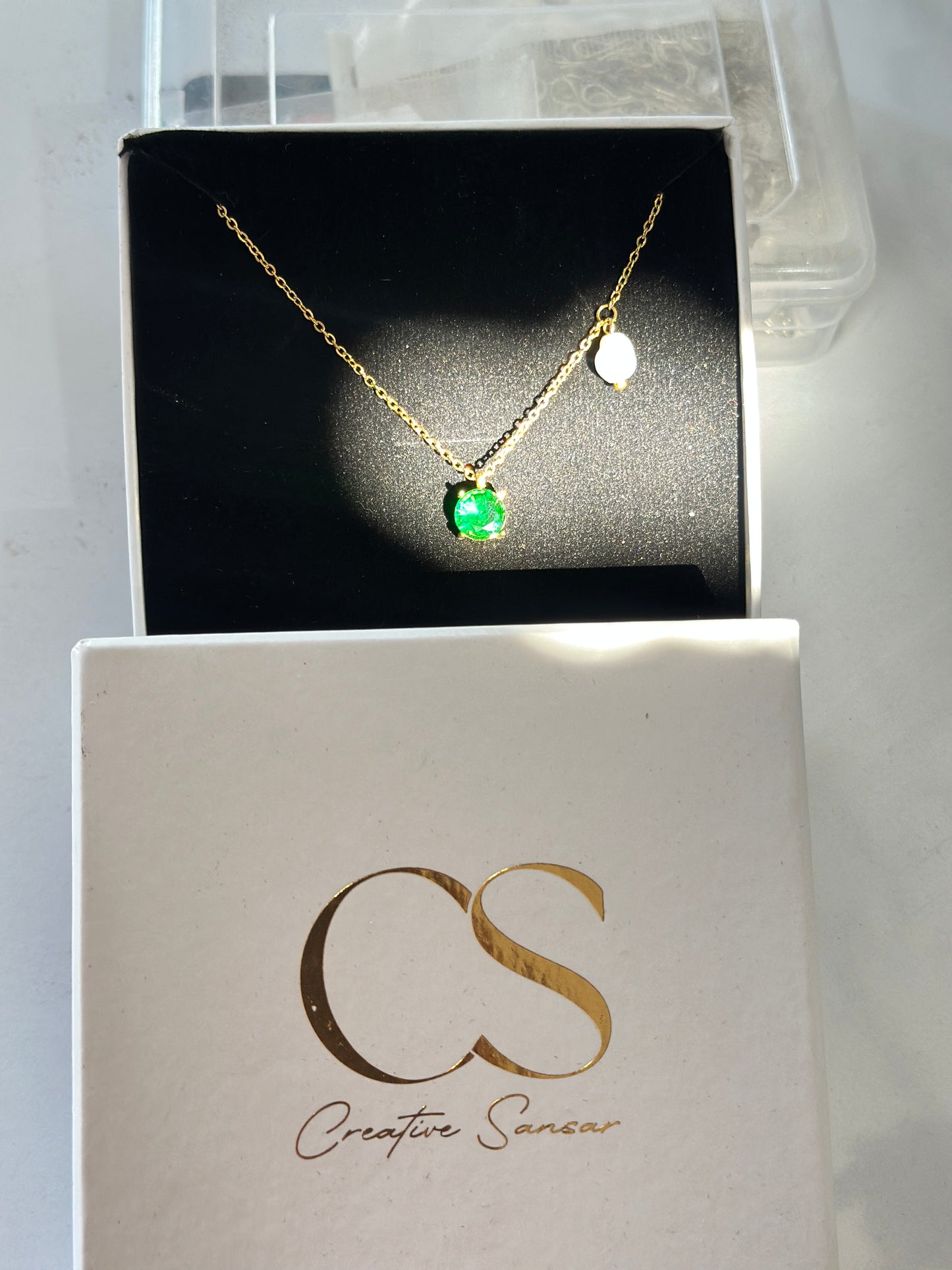 Emerald Pearl Necklace