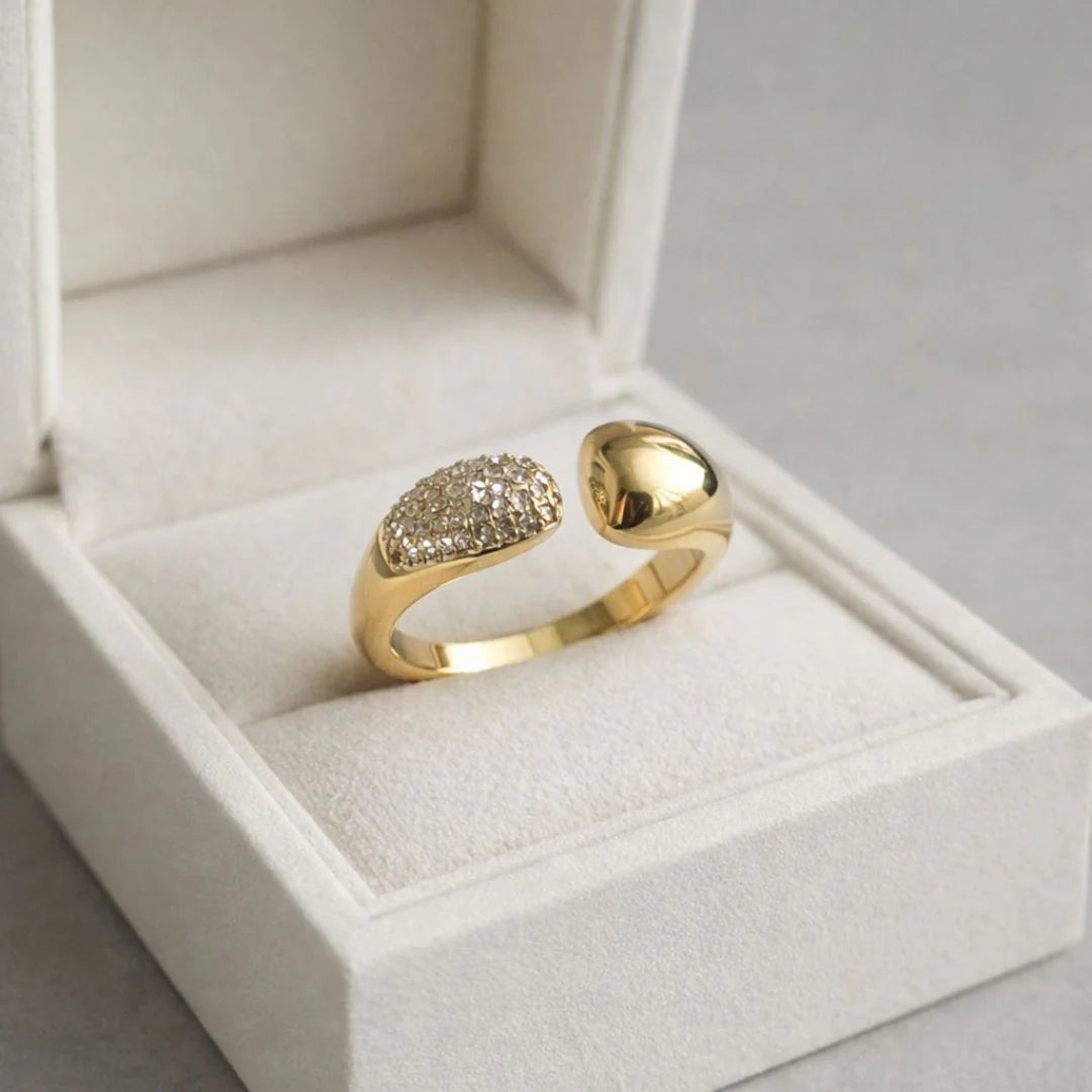 Semi Studed Open Ring