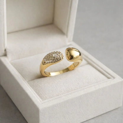 Semi Studed Open Ring
