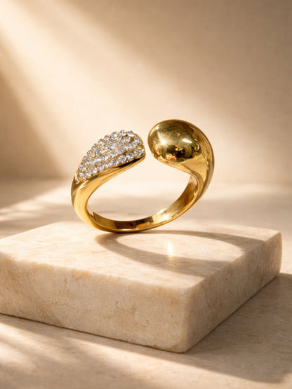 Semi Studed Open Ring