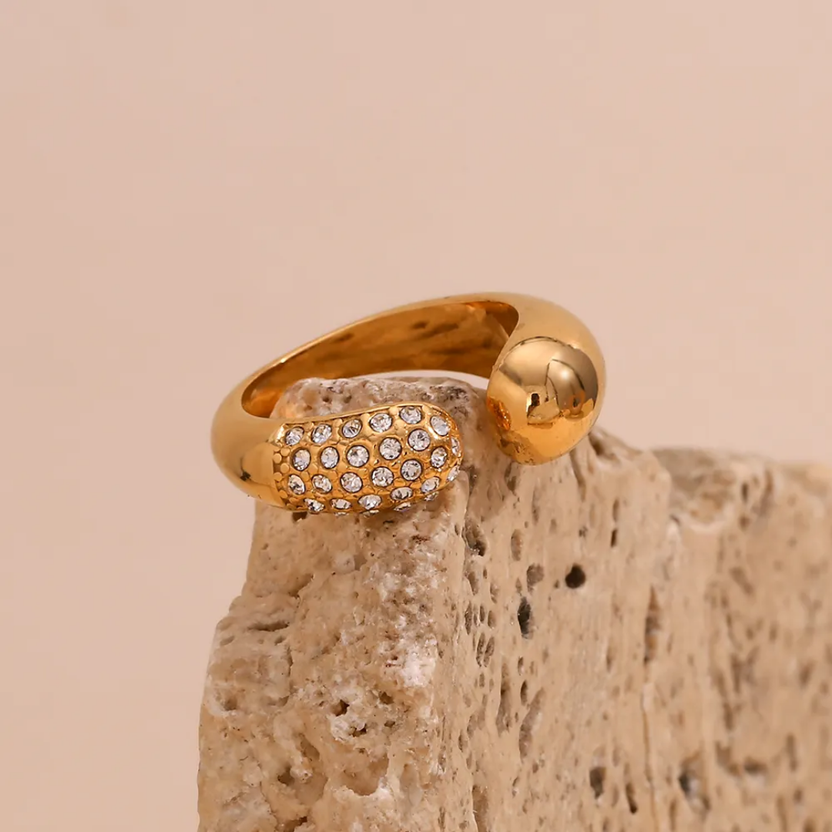 Semi Studed Open Ring